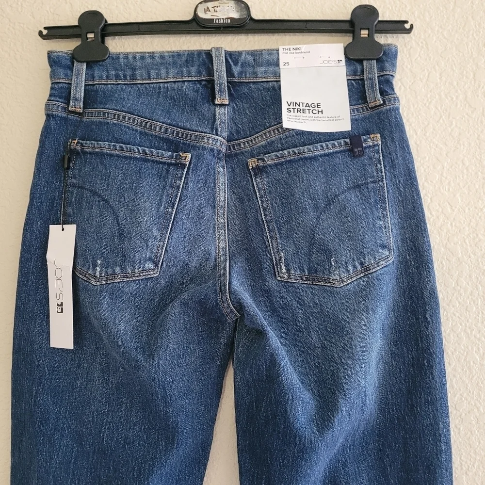 Joe's NWT The Niki Mid Rise Boyfriend Vintage Stretch Jeans Size 25 - Picture 6 of 8